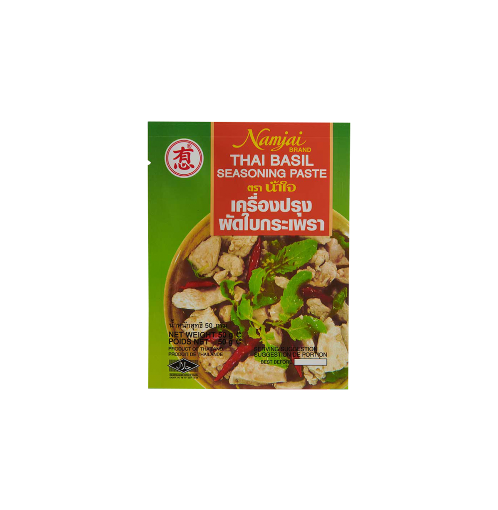 THAI BASIL SEASONING PASTE 50g. Namjai Brand