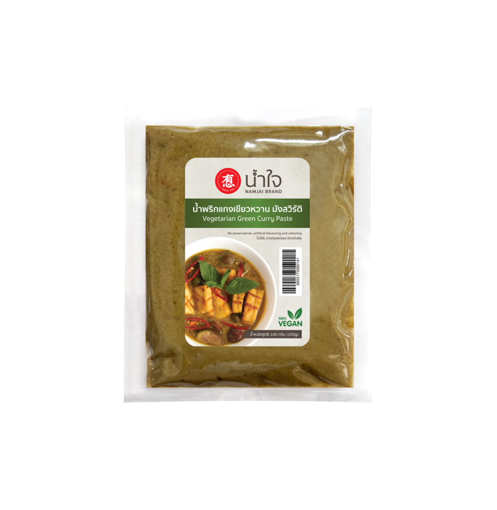 VEGETARIAN GREEN CURRY PASTE Namjai Brand