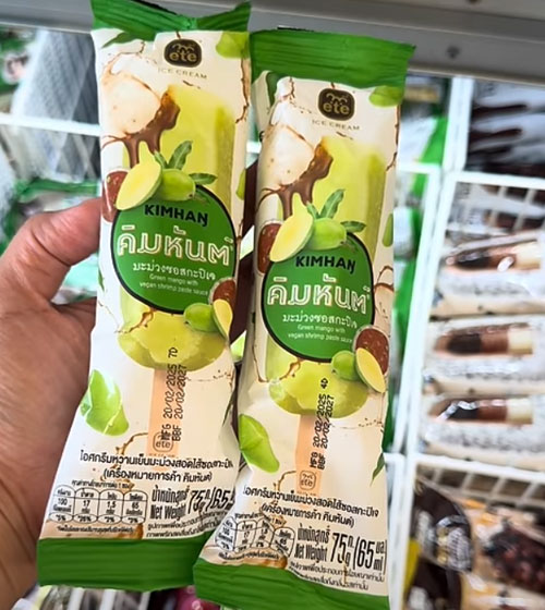 ไอศกรีมมะม่วงซอสกะปิเจ