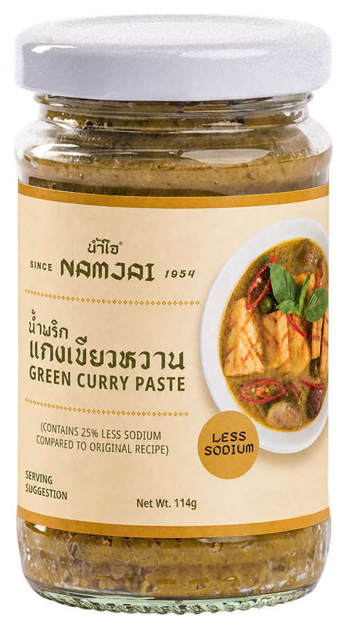 GREEN CURRY PASTE LESS SODIUM 4oz.