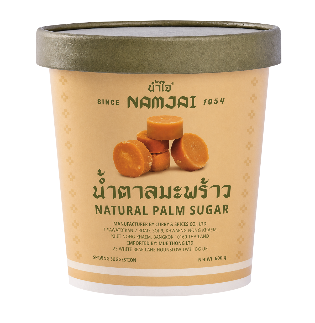 NATURAL PALM SUGAR 600g.